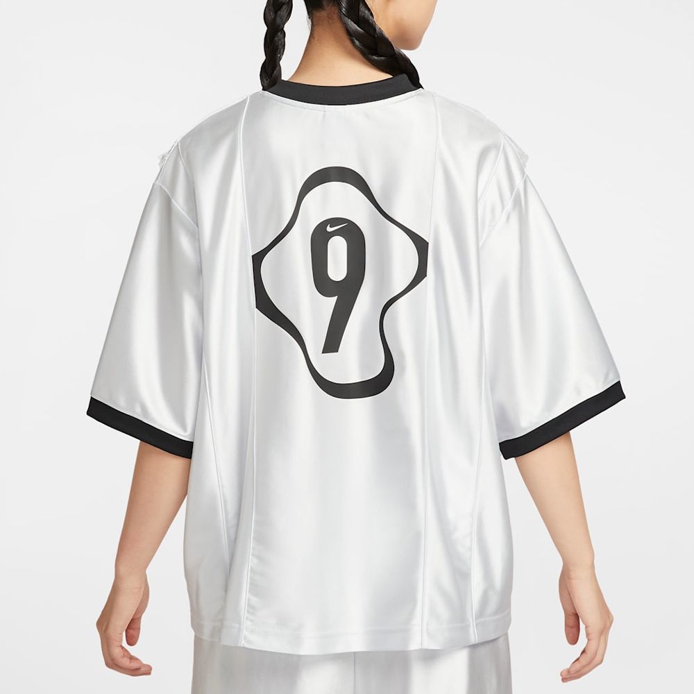 Nike As W Nsw Ss Gx Jrsy Top Gcel 短袖女款白色蕾絲球衣II1939-095