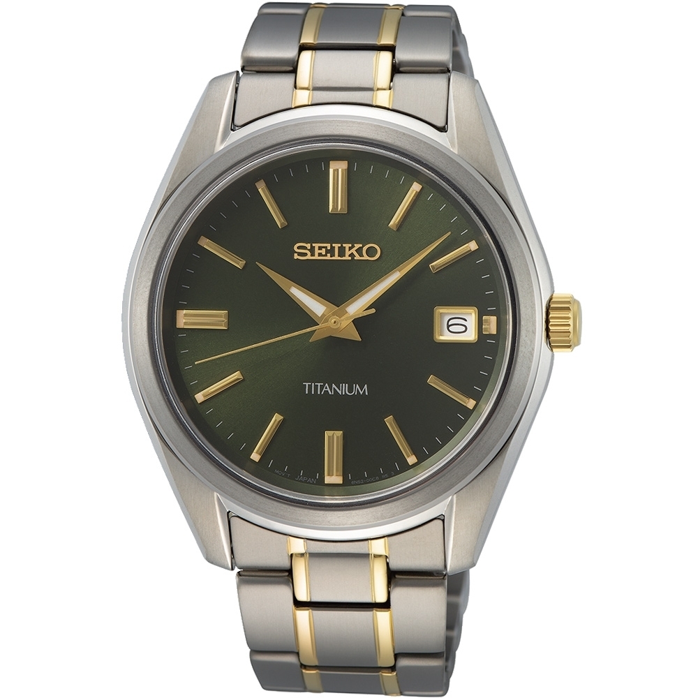 SEIKO 精工 CS系列 鈦金屬超輕量石英腕錶-男錶(SUR377P1)40mm SK008