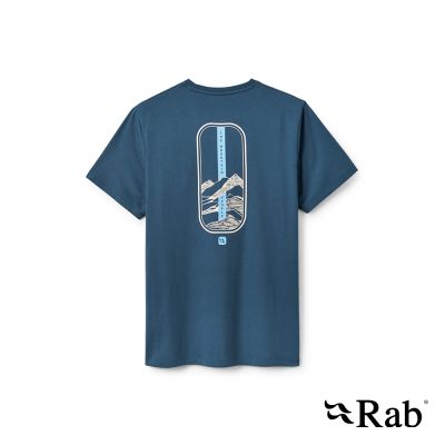 【RAB】Stance Strata Tee 日常休閒有機棉T恤 男款 暴風藍 #QCC43