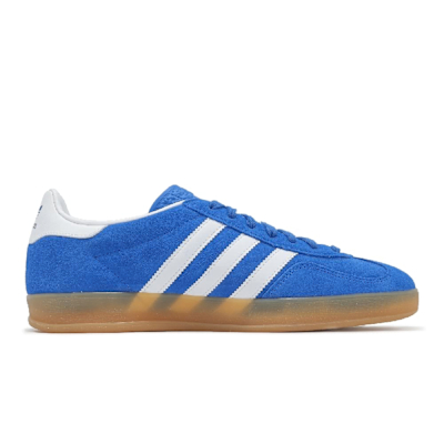 ADIDAS ORIGINALS 愛迪達 阿迪達斯 經典 復古款 男女 運動休閒鞋 - 藍白 GAZELLE INDOOR - JI2061