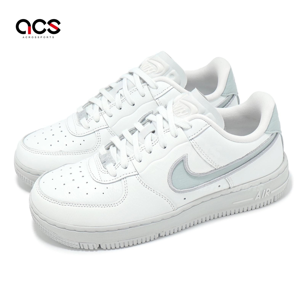 Nike 休閒鞋Wmns Air Force 1 Dance 女鞋白銀AF1 刺繡FJ7409-101