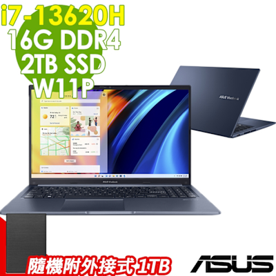ASUS華碩 ASUS Vivobook 15 X1502VA-0271B13620H (i7-13620H/16GB/2TB/W11P)特仕效能筆電