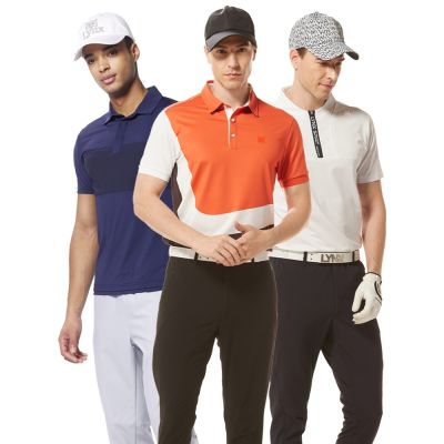 【Lynx Golf】寵媽咪特惠！首爾高桿銀離子抗菌除臭吸排立領.POLO領修身版短袖高爾夫球衫(山貓男款任選)