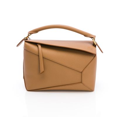LOEWE 羅威 Small Puzzle(太妃糖棕/柔軟粒面小牛皮)