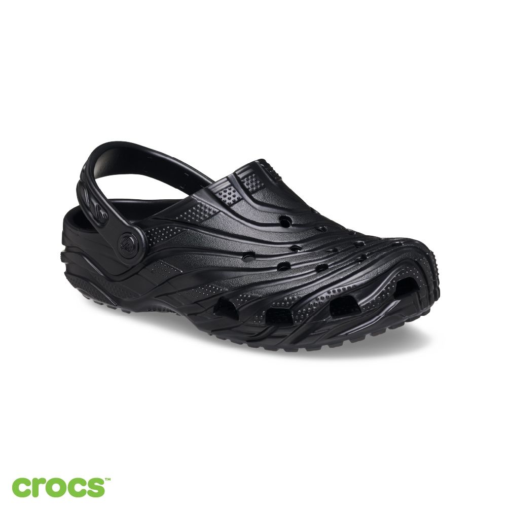 Crocs卡駱馳 (中性鞋) Classic Erosion 經典浪紋克駱格-黑色 213440-001