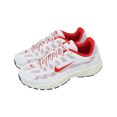 Nike 休閒鞋 P-6000 GS 大童 女鞋 白 紅 緩震 IQ1134-161