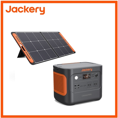 Jackery 1000 Plus (2000W)+太陽能充電板(100W) 先創代理公司貨