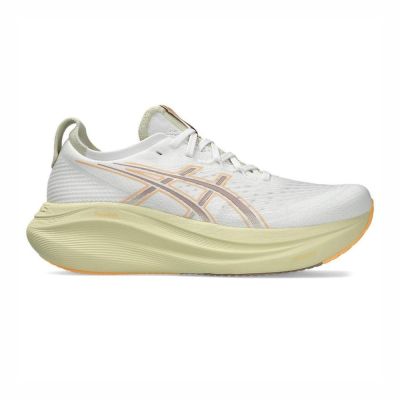 Asics Gel-nimbus 27 2E [1011B956-102] 男 慢跑鞋 寬楦 彈力 支撐 緩震 白 橘