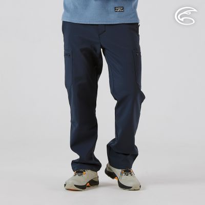 ADISI 男Softshell撥水休閒輕量保暖長褲 AP2521018 子夜藍 (S-3XL)｜軟殼 刷毛 搖粒絨 防潑水 超撥水