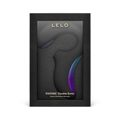 瑞典LELO ENIGMA Double Sonic 智能聲波吸吮+G點按摩器-暴風黑