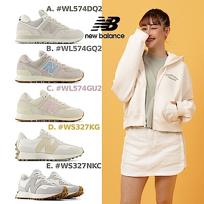 (券後價$1699)【New Balance】327/574/996系列復古鞋_女性_多款任選