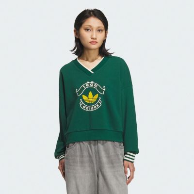 【adidas 愛迪達】 TEAM ADIDAS 長袖上衣 女 - Originals KC5846