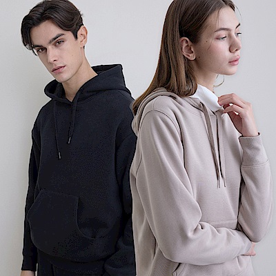 GIORDANO加絨刷毛連帽上衣/束口褲【多色任選】