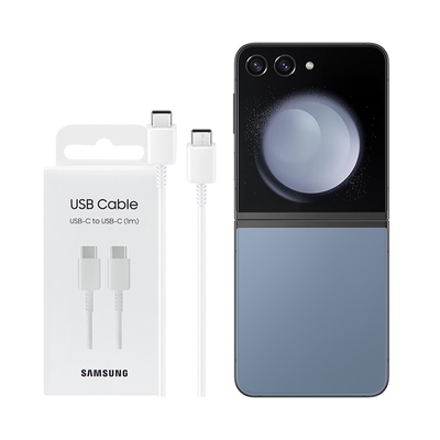 SAMSUNG 原廠 Z Fold7 Flip7適用 3A,1m Type C to Type C線-白 (DA705)