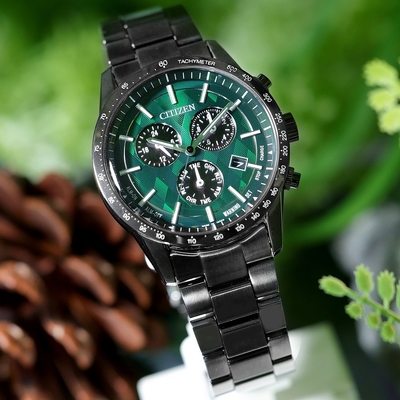 CITIZEN星辰 GENT S系列 旺福x極光之森 光動能計時腕錶 情人節 新年 禮物 39.5mm/BL5497-85W