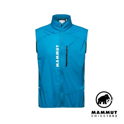 【Mammut 長毛象】Aenergy TR WB Hybrid Vest Men 極輕防風越野背心 冰川藍/黑 男款 #1012-00611