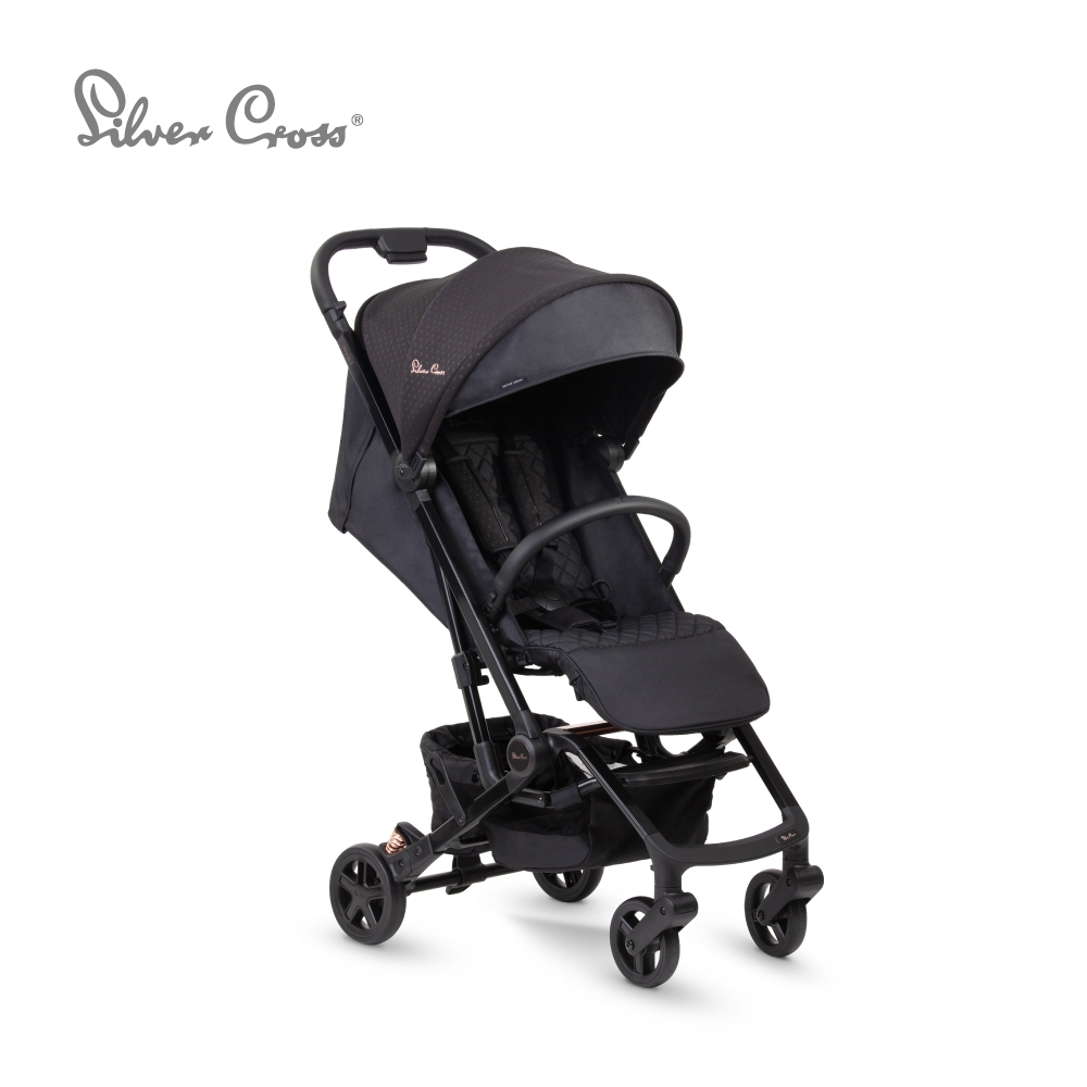 Silver Cross Wing2 輕量秒收可登機可平躺嬰兒手推車0m+(日蝕黑) | 推
