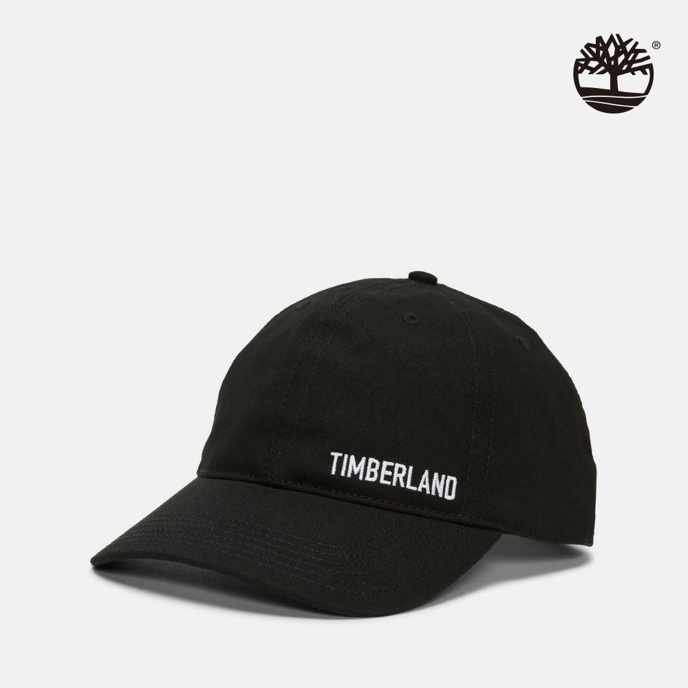 Timberland官方旗艦 精選LOGO棒球帽 遮陽帽 鴨舌帽 帽子 中性/女款(多款任選) (B.中性黑色)
