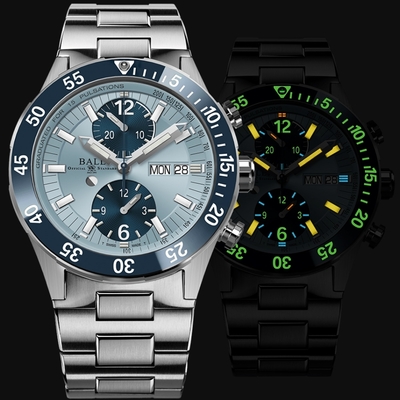 BALL 波爾錶 限量 即刻救援 計時機械腕錶-41mm冰藍 DC3030C-S3J-IBEBE