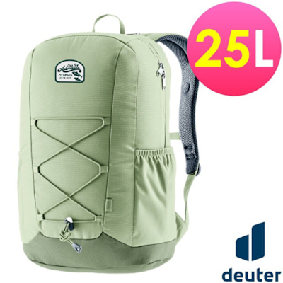 【Deuter】聯名款 GoGo 人體工學減震透氣旅遊健行後背包25L(熱賣型) 3813224A 綠