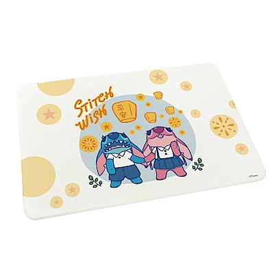 【收納皇后】迪士尼Disney 史迪奇珪藻土地墊60x39 矽藻土 腳踏墊 防潮-祈求史迪奇