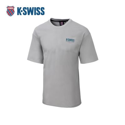 K-SWISS 短袖T恤 26SS TEE 22 M 短上衣 男短袖上衣 淺灰色 1013685-026