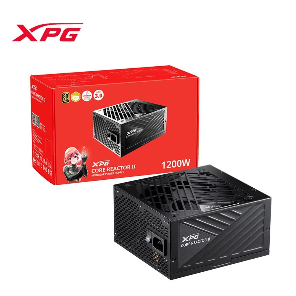 【XPG 威剛】COREREACTOR II 1200W 80PLUS 金牌 電源供應器(10年保固/GEN5/ATX3.0 PCIe5.0)