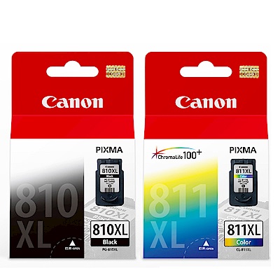 CANON PG-810XL+CL-811XL 原廠墨水匣組合(1黑1彩)
