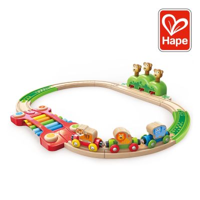 奇哥 德國Hape 音樂跳跳猴軌道玩具(19件組)