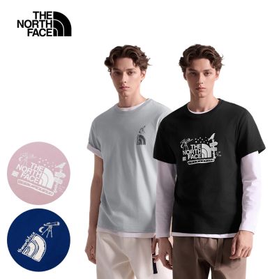 【The North Face】休閒潮流｜男女款純棉親膚/趣味印花短袖T恤/休閒衫(多款任選)