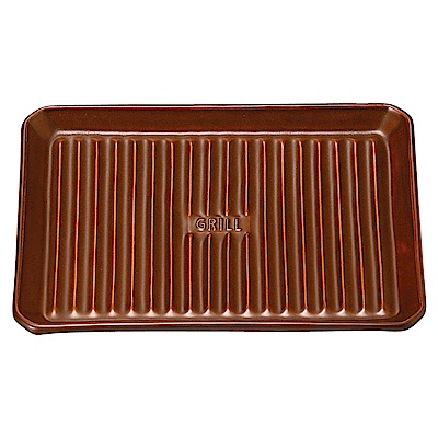 日本Meister Hand TOOLS 長型烤盤 19x25.5cm 可可色