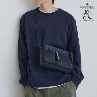 PORTER INTERNATIONAL - 自信經典NEW HEAT斜背包 - 深藍