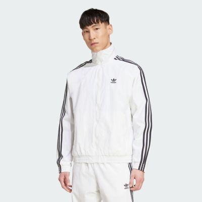 Adidas 愛迪達 Firebird Tt JY1328 男 立領外套 運動外套 休閒穿搭 白 黑 亞版