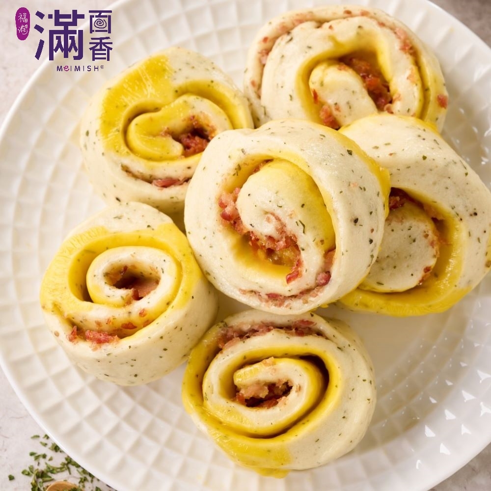 (任選) 滿面香 碎培根芝士卷饅頭(6顆/包/每顆45g)