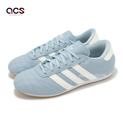 adidas 休閒鞋 Taekwondo Lace W 女鞋 藍 白 皮革 復古 跆拳道鞋 愛迪達 JS3317