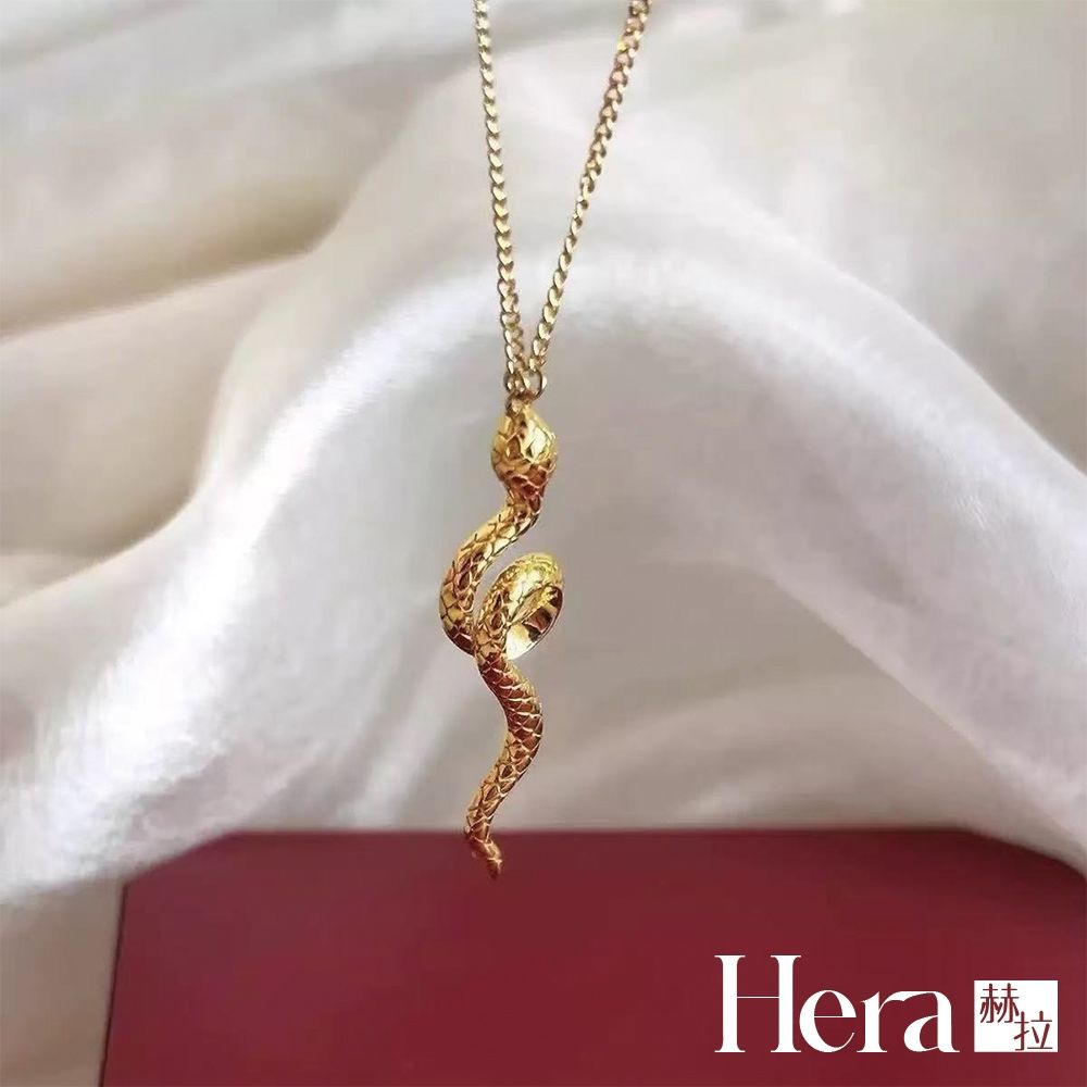 【HERA 赫拉】古法沙金靈蛇鎖骨鍊 H115072307
