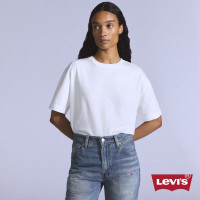 Levi s BLUETAB 舒適版短袖Tee / 白 女生上衣 人氣新品