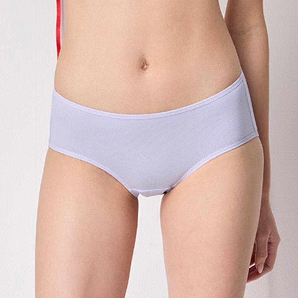 嬪婷-生理褲 M-3L中低腰平口夜間型(紫藍)BS5538VA