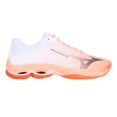 MIZUNO WAVE LIGHTNING PRO男排球鞋-運動 美津濃 V1GA266080 白橘黑