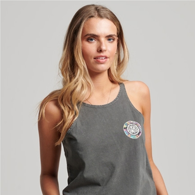 SUPERDRY 女裝 背心 Vintage Tribal Surf 黑