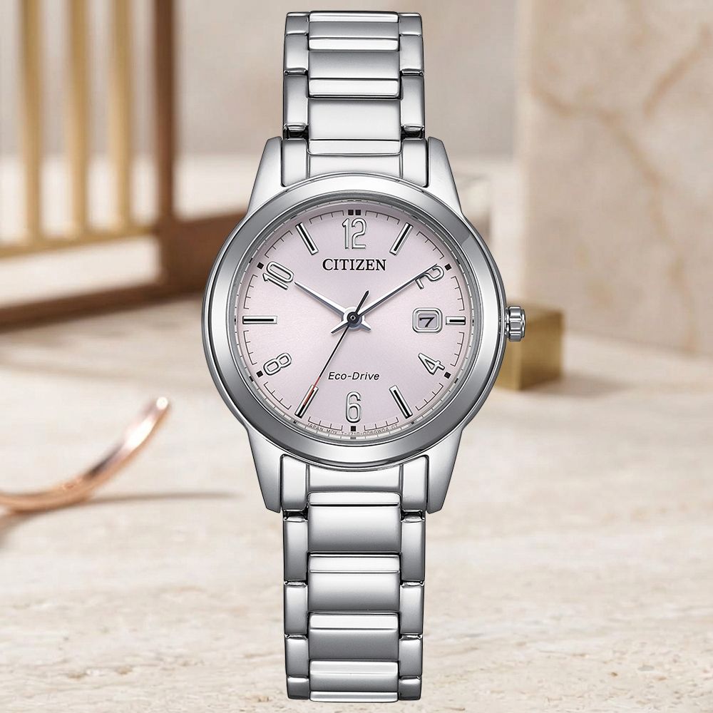 CITIZEN星辰 LADY'S系列 光動能 簡約時尚腕錶 開學季 禮物 送禮 29.4mm / FE1241-71Z