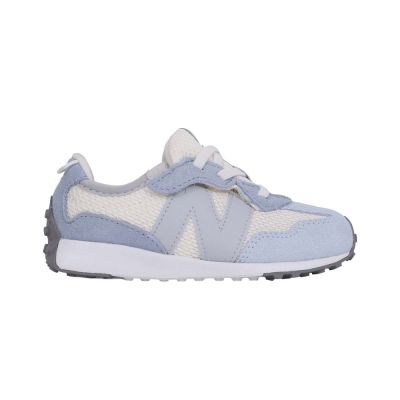 NEWBALANCE 327 男小童復古休閒運動鞋-WIDE-寬楦 NB 麂皮 I3279BX 水藍白灰