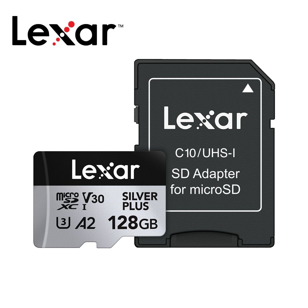 Lexar 雷克沙 Silver Plus MicroSDXC UHS-I(U3) A2 128G記憶卡