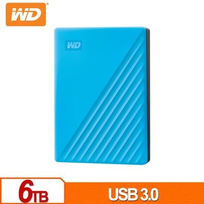 WD威騰 WD My Passport 6TB(藍) 2.5吋行動硬碟