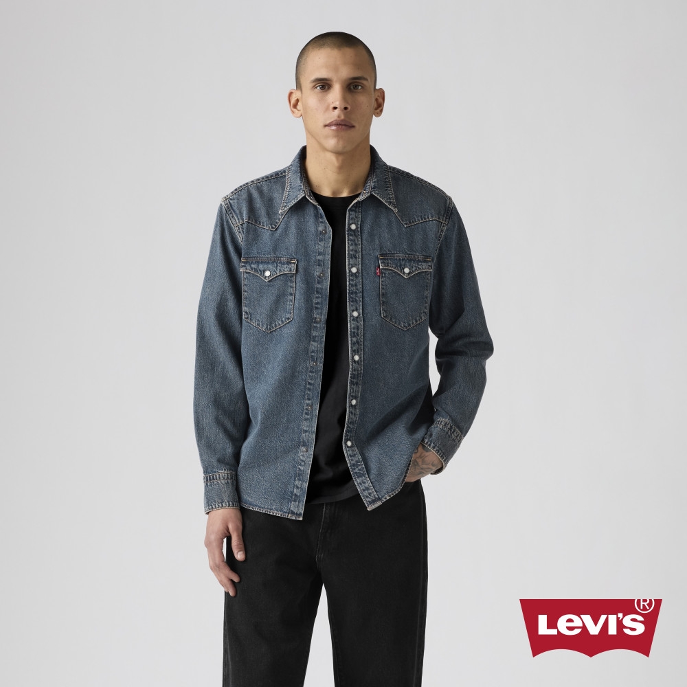 Levi's 長袖襯衫 牛仔襯衫 雙口袋設計 男生上衣 人氣新品