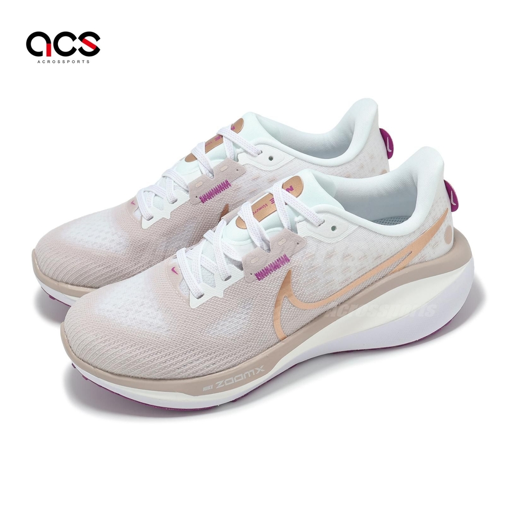 Nike 慢跑鞋 Wmns Vomero 17 女鞋 白 紫 古銅 運動鞋 緩震 FB8502-007
