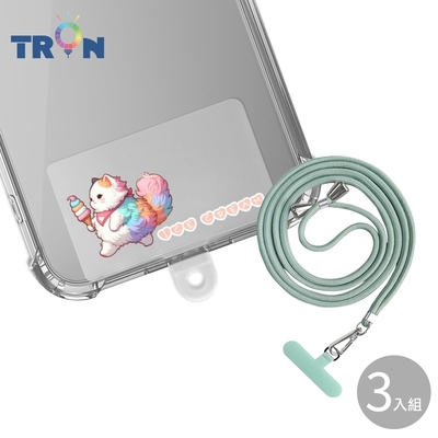 TRON OPPO Reno 10 Pro貓咪冰淇淋防摔 手機 掛繩 手機殼