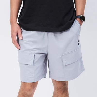 Puma 流行系列 Classics 男款 灰色 運動 休閒 7吋 工裝 短風褲 歐規 短褲 62426263