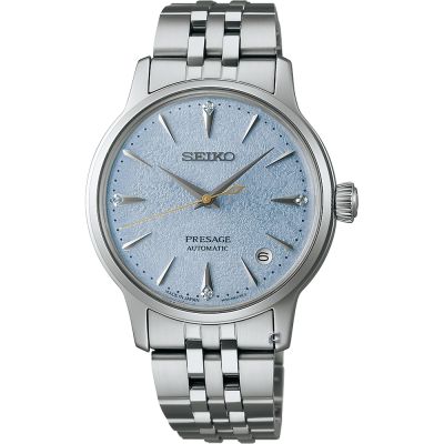 SEIKO 精工 Presage Cocktail Time Frozen Skydiving 鑽石機械腕錶-34mm 4R35-06S0B.SRPL61