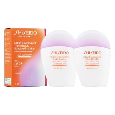 SHISEIDO資生堂 新艷陽夏亮妍防曬妝前乳，為專櫃級隔離防曬產品，具備高效防曬與妝前修飾功能，適合所有膚質使用。30ml容量，提供長效保護，有效日期至2026年08月，製造日期為2023年08月，為國內專櫃公司貨，品質有保障。